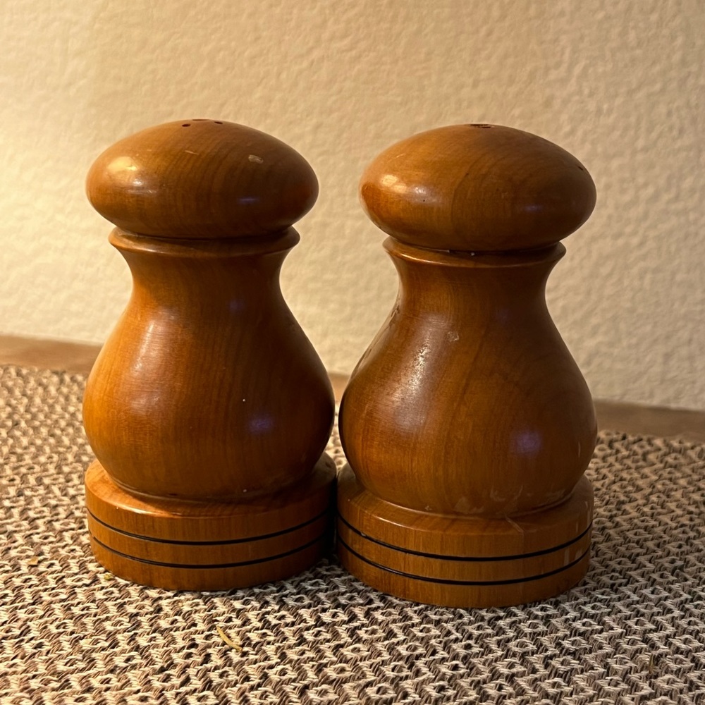 Wooden Salt & Pepper Shakers